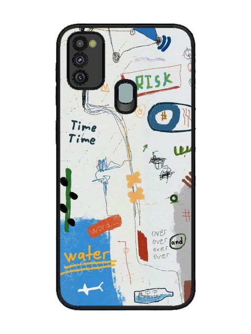 Mind Map Madness Glossy Soft Edge Case for Samsung Galaxy M21 (4G) Chachhi