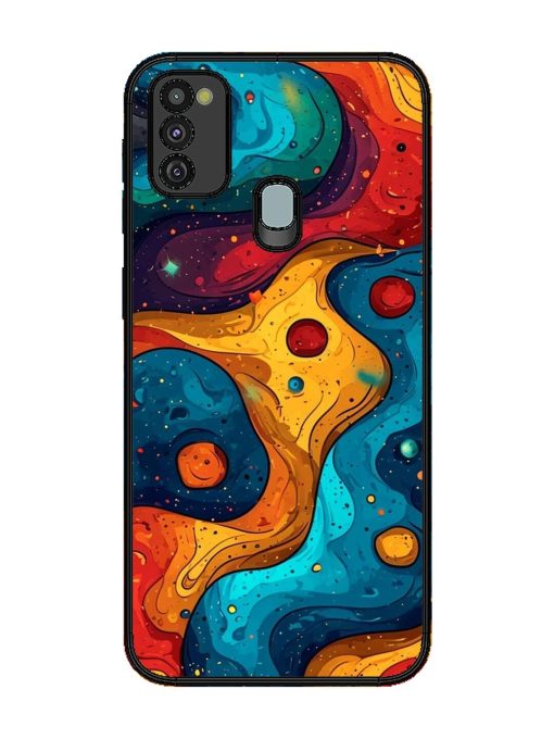 Cosmic Swirl Glossy Soft Edge Case for Samsung Galaxy M21 (4G) Chachhi