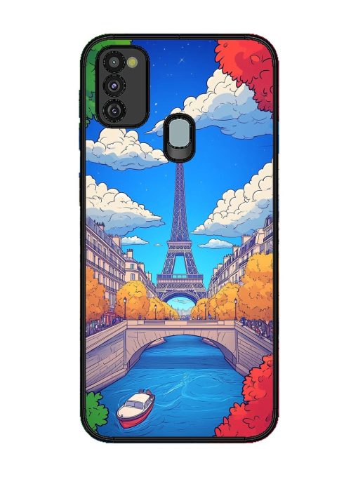 Parisian Panorama Glossy Soft Edge Case for Samsung Galaxy M21 (4G) Chachhi