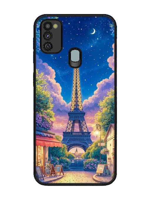 Twilight In Paris Glossy Soft Edge Case for Samsung Galaxy M21 (4G) Chachhi