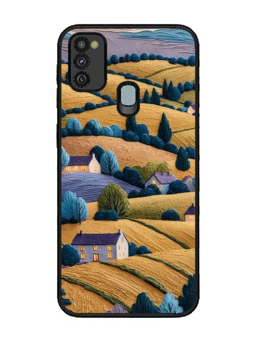 Rolling Hilltop Haven Glossy Soft Edge Case for Samsung Galaxy M21 (4G) Chachhi