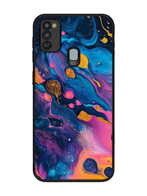 Cosmic Swirl Glossy Soft Edge Case for Samsung Galaxy M21 (4G) Chachhi