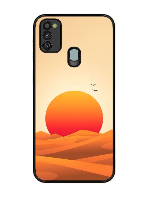 Desert Sunset Glossy Soft Edge Case for Samsung Galaxy M21 (4G) Chachhi