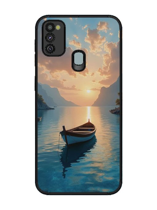 Serene Sunset Glossy Soft Edge Case for Samsung Galaxy M21 (4G)