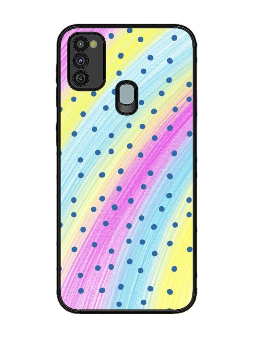 Polka Dot Paradise Glossy Soft Edge Case for Samsung Galaxy M21 (4G) Chachhi