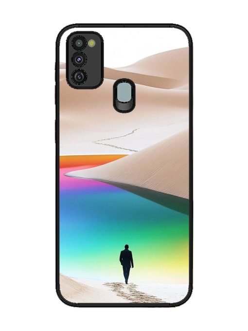 Desert Dreams Glossy Soft Edge Case for Samsung Galaxy M21 (4G) Chachhi