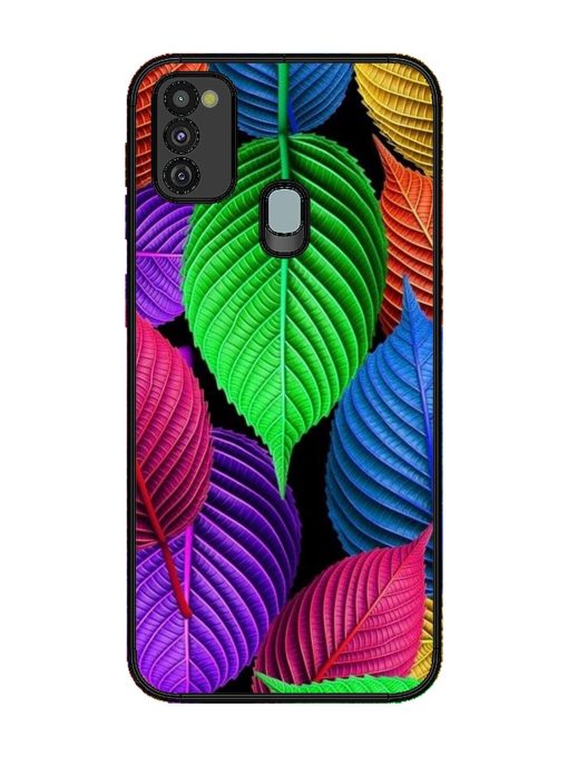 Rainbow Leaf Symphony Glossy Soft Edge Case for Samsung Galaxy M21 (4G) Chachhi