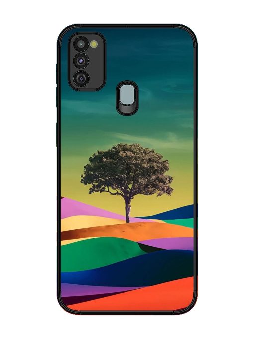 Rainbow'S Lone Sentinel Glossy Soft Edge Case for Samsung Galaxy M21 (4G) Chachhi