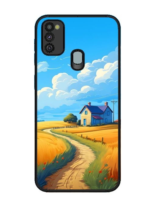 Countryside Cottage Glossy Soft Edge Case for Samsung Galaxy M21 (4G)