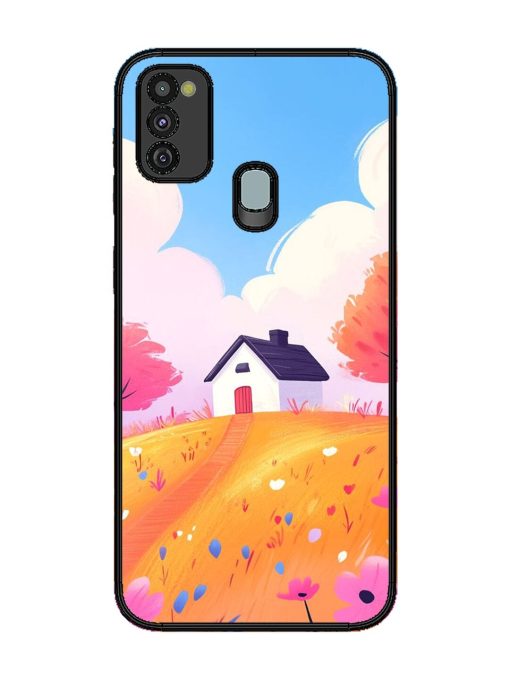 Hilltop Haven Glossy Soft Edge Case for Samsung Galaxy M21 (4G) Chachhi