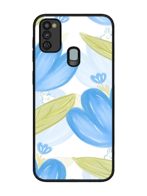 Bunny'S Blue Garden Glossy Soft Edge Case for Samsung Galaxy M21 (4G) Chachhi