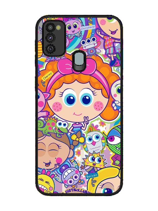 Distroller Friends Glossy Soft Edge Case for Samsung Galaxy M21 (4G) Chachhi