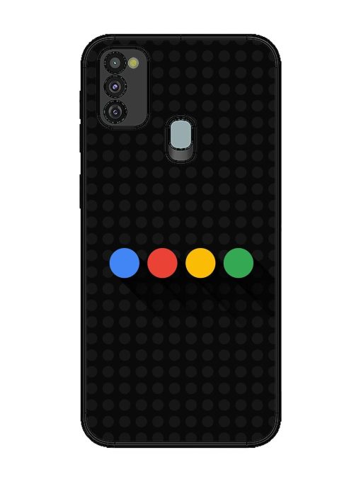 Google Dots Glossy Soft Edge Case for Samsung Galaxy M21 (4G) Chachhi