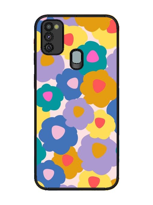 Flower Power Glossy Soft Edge Case for Samsung Galaxy M21 (4G) Chachhi