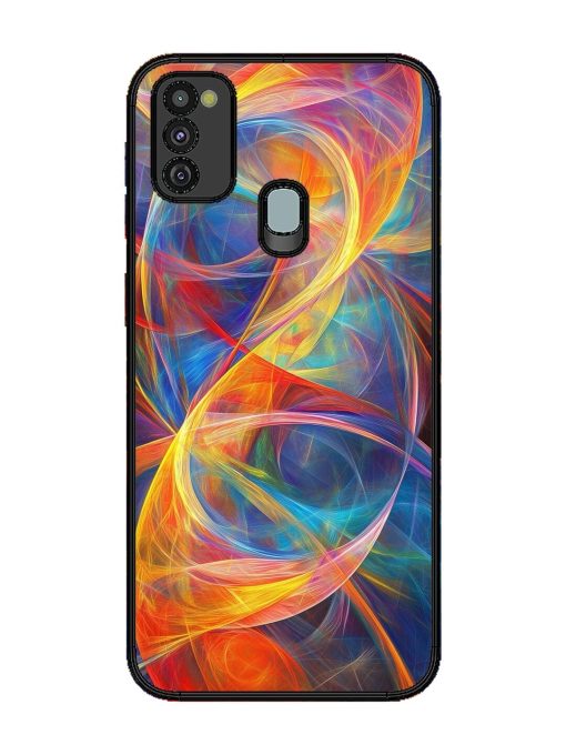 Cosmic Currents Glossy Soft Edge Case for Samsung Galaxy M21 (4G) Chachhi