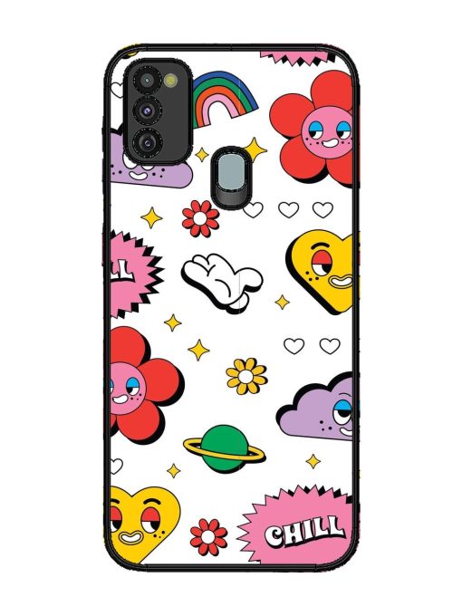 Whimsical Wonderland Glossy Soft Edge Case for Samsung Galaxy M21 (4G) Chachhi