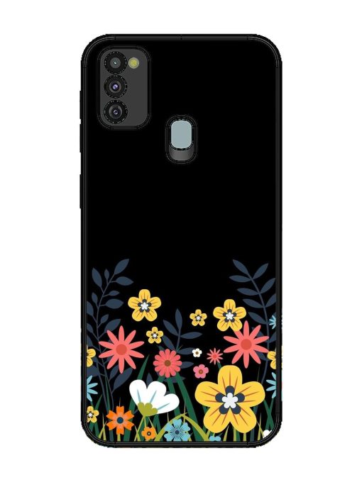 Floral Night Sky Glossy Soft Edge Case for Samsung Galaxy M21 (4G) Chachhi