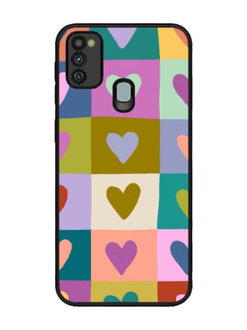 Box Of Hearts Glossy Soft Edge Case for Samsung Galaxy M21 (4G) Chachhi