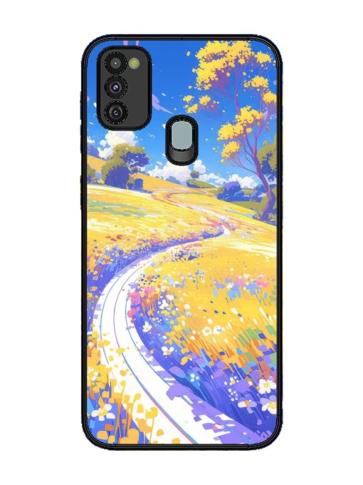 Vibrant Spring Meadow Glossy Soft Edge Case for Samsung Galaxy M21 (4G)