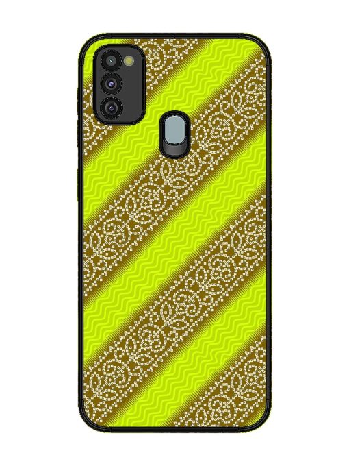 Golden Bandana Bliss Glossy Soft Edge Case for Samsung Galaxy M21 (4G) Chachhi