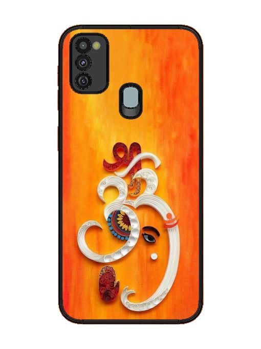 Ganesha In Quilling Art Glossy Soft Edge Case for Samsung Galaxy M21 (4G) Chachhi