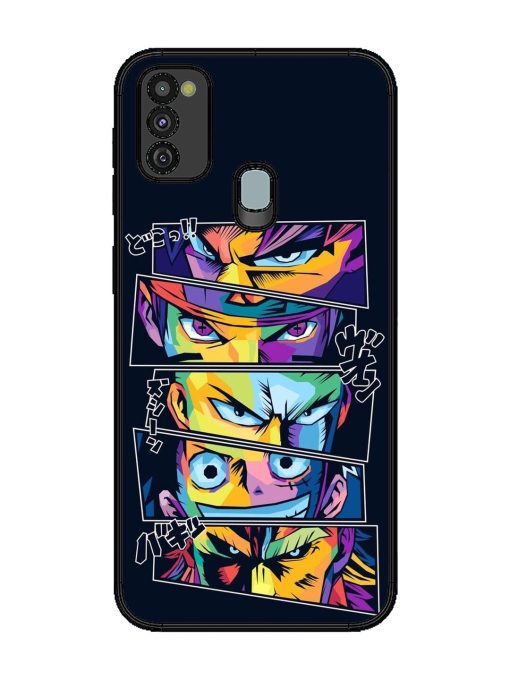 One Piece Powerhouse Glossy Soft Edge Case for Samsung Galaxy M21 (4G) Chachhi