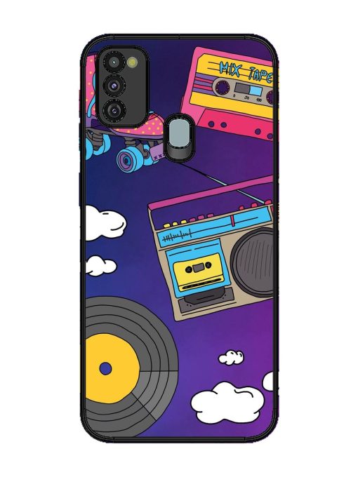 Retro Vibes Glossy Soft Edge Case for Samsung Galaxy M21 (4G) Chachhi