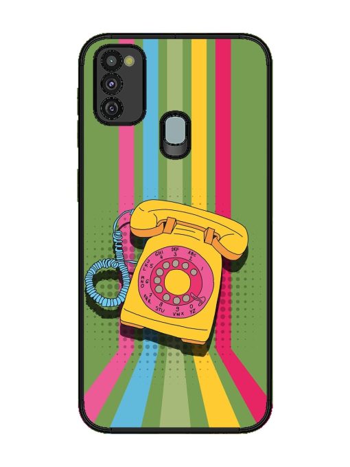 Retro Dialer Glossy Soft Edge Case for Samsung Galaxy M21 (4G) Chachhi