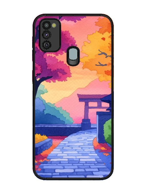 Autumnal Serenity Glossy Soft Edge Case for Samsung Galaxy M21 (4G) Chachhi