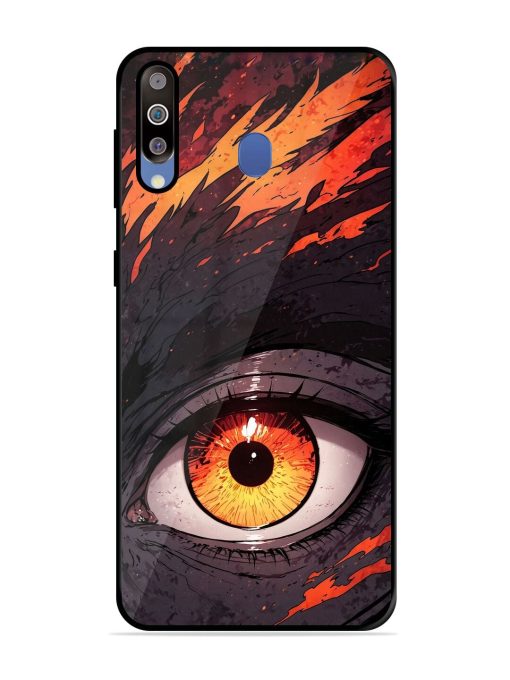 Inferno Gaze Glossy Soft Edge Case for Samsung Galaxy M30 Chachhi