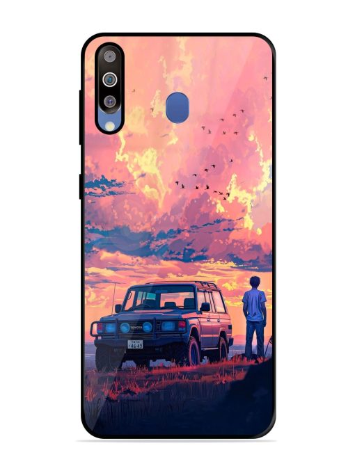 Solitude'S Horizon Glossy Soft Edge Case for Samsung Galaxy M30 Chachhi