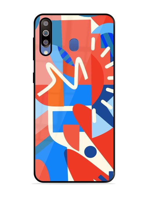 Abstract Harmony Glossy Soft Edge Case for Samsung Galaxy M30 Chachhi