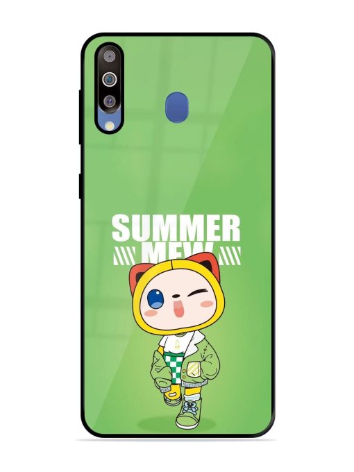 Purrfect Summer Glossy Soft Edge Case for Samsung Galaxy M30 Chachhi