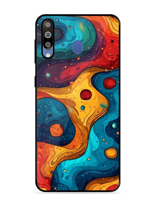 Cosmic Swirl Glossy Soft Edge Case for Samsung Galaxy M30 Chachhi