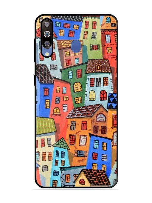 Rainbow House Glossy Soft Edge Case for Samsung Galaxy M30 Chachhi