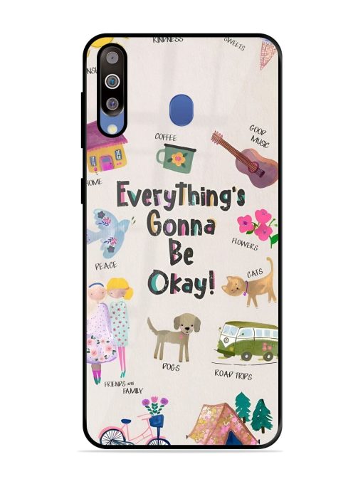 Sunshine And Smiles Glossy Soft Edge Case for Samsung Galaxy M30 Chachhi