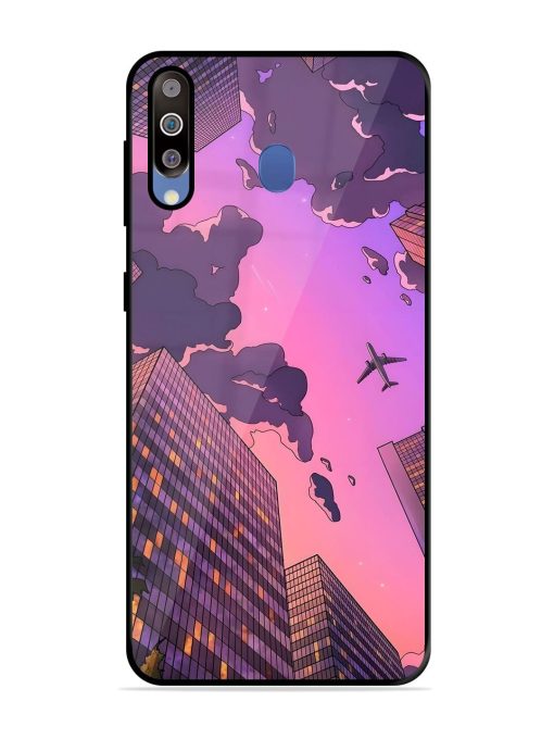 Urban Twilight Glossy Soft Edge Case for Samsung Galaxy M30 Chachhi