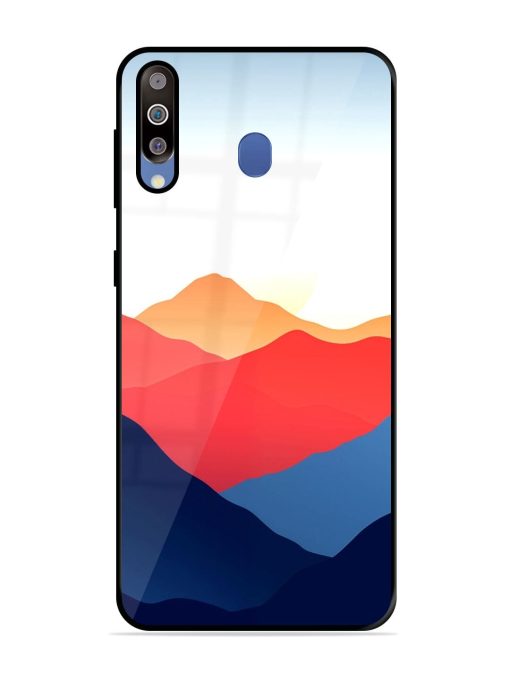 Sunset Peaks Glossy Soft Edge Case for Samsung Galaxy M30 Chachhi