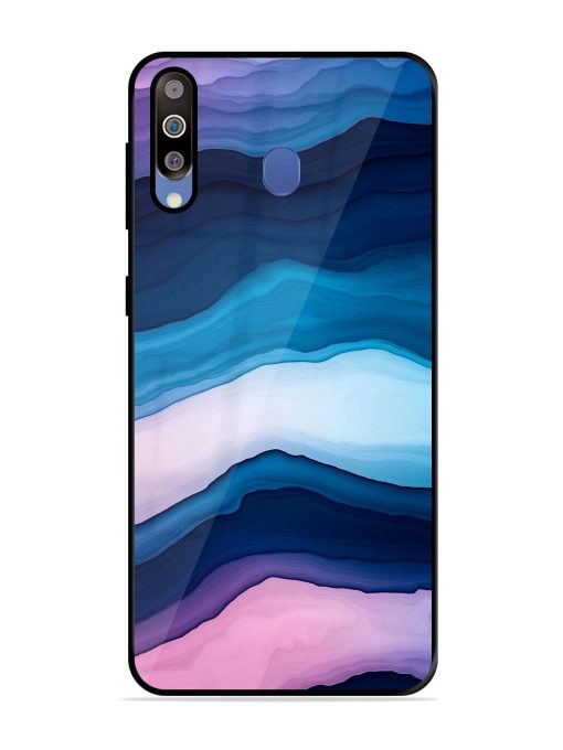 Oceanic Layers Glossy Soft Edge Case for Samsung Galaxy M30 Chachhi