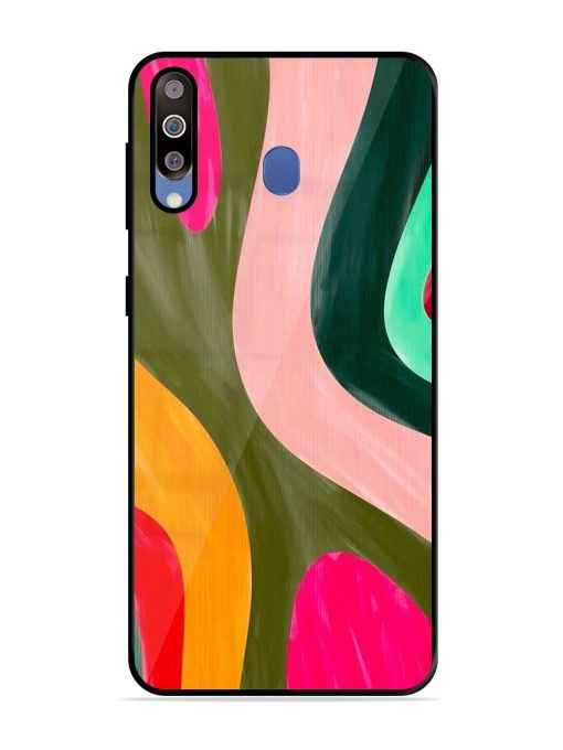 Wavy Wonder Glossy Soft Edge Case for Samsung Galaxy M30 Chachhi