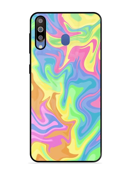 Whimsical Swirl Glossy Soft Edge Case for Samsung Galaxy M30 Chachhi