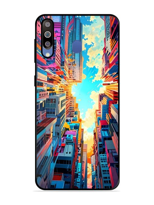 Skyward City Glossy Soft Edge Case for Samsung Galaxy M30 Chachhi