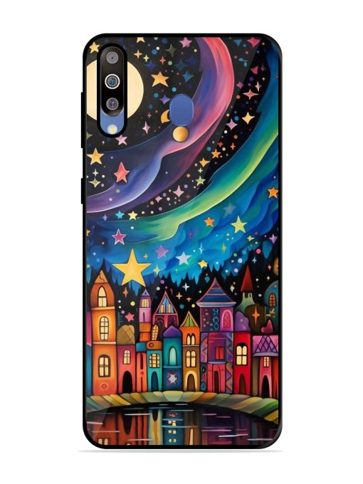 Starlit Village Glossy Soft Edge Case for Samsung Galaxy M30 Chachhi