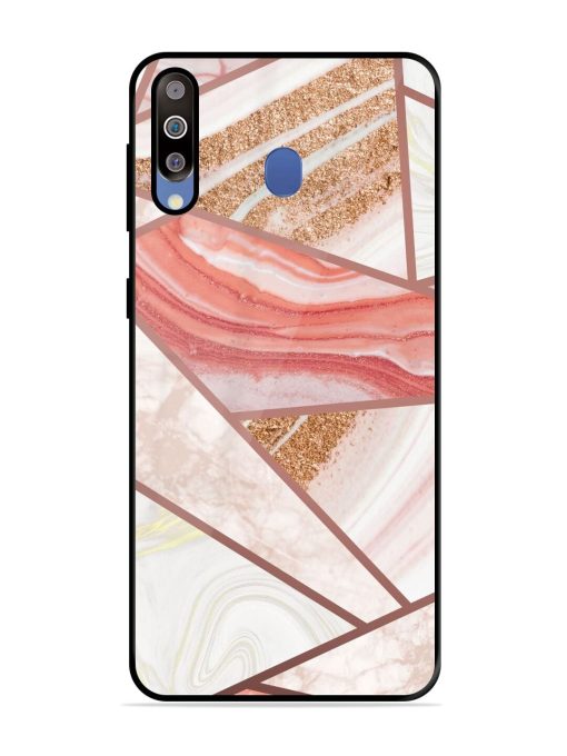 Rosy Mosaic Glossy Soft Edge Case for Samsung Galaxy M30 Chachhi