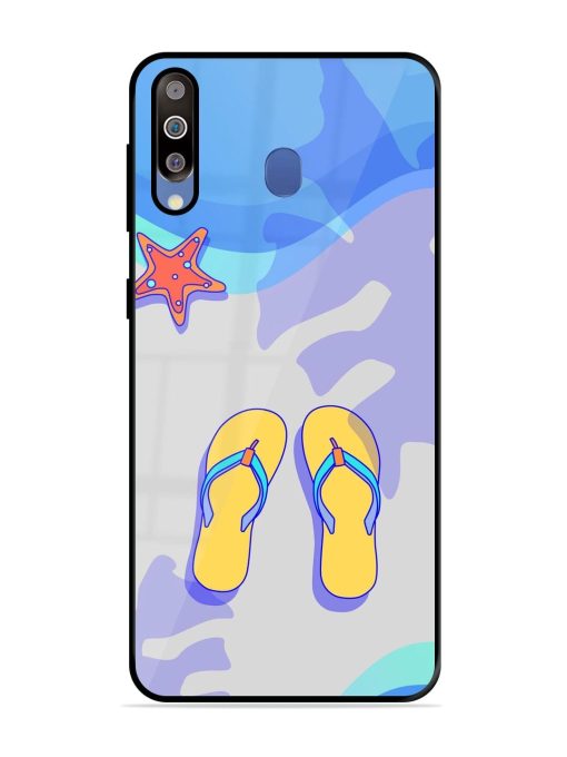 Sandy Toes And Salty Seas Glossy Soft Edge Case for Samsung Galaxy M30 Chachhi