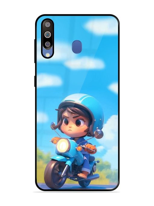 Little Rider Glossy Soft Edge Case for Samsung Galaxy M30 Chachhi