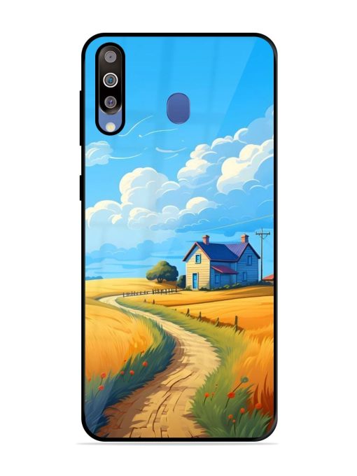 Countryside Cottage Glossy Soft Edge Case for Samsung Galaxy M30 Chachhi