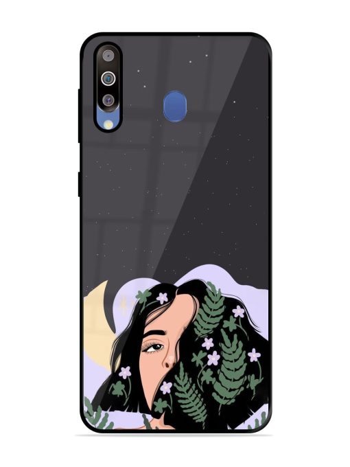 Lunar Lullaby Glossy Soft Edge Case for Samsung Galaxy M30 Chachhi