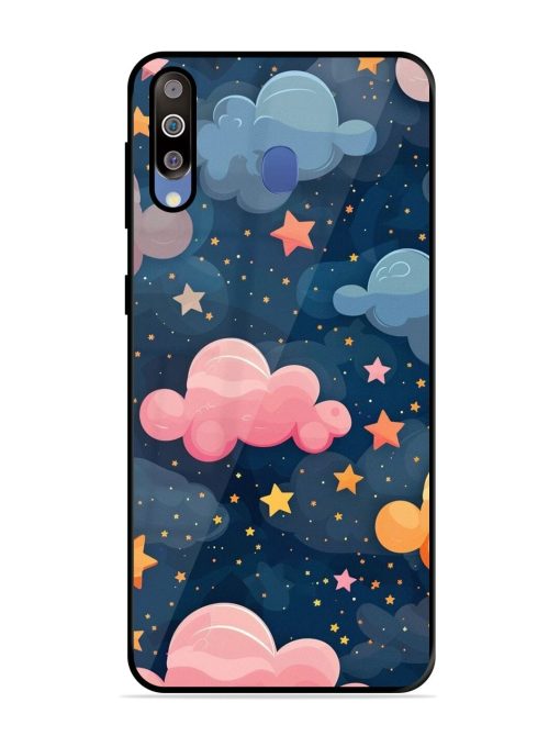 Twinkling Dreams Glossy Soft Edge Case for Samsung Galaxy M30 Chachhi