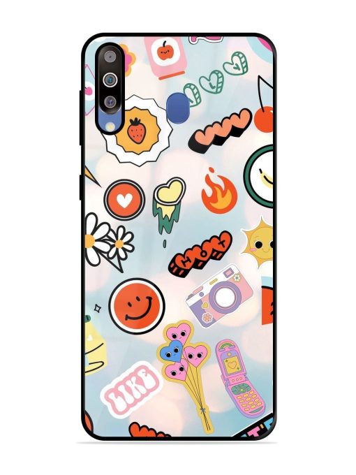 Cheerful Glossy Soft Edge Case for Samsung Galaxy M30 Chachhi